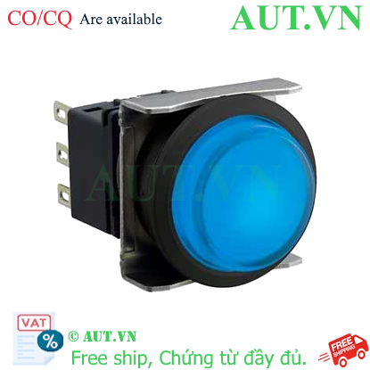 Ảnh của Nút nhấn nhả có đèn IDEC LBW6L-M2T53S 12VAC/DC D22 1NO+1NC (Xanh)