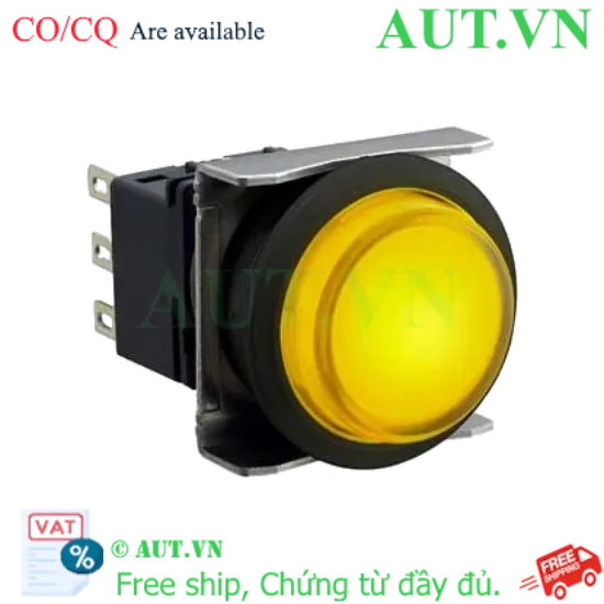 Ảnh của Nút nhấn nhả có đèn IDEC LBW6L-M2T53Y 12VAC/DC D22 1NO+1NC (Vàng)