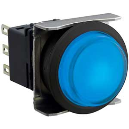 Ảnh của Nút nhấn nhả có đèn IDEC LBW6L-M2T54S 24VAC/DC D22 1NO+1NC (Xanh)