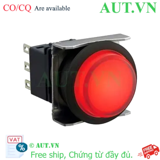 Ảnh của Nút nhấn nhả có đèn IDEC LBW6L-M2T61R 5VDC D22 2NO+2NC (Đỏ)