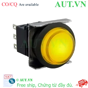 Ảnh của Nút nhấn nhả có đèn IDEC LBW6L-M2T64Y 24VAC/DC D22 2NO+2NC (Vàng)