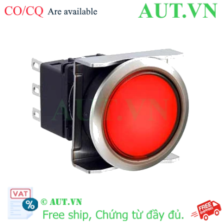 Ảnh của Nút nhấn nhả có đèn IDEC LBW6ML-M1T11R 5VDC D22 1NO+1NC (Đỏ)