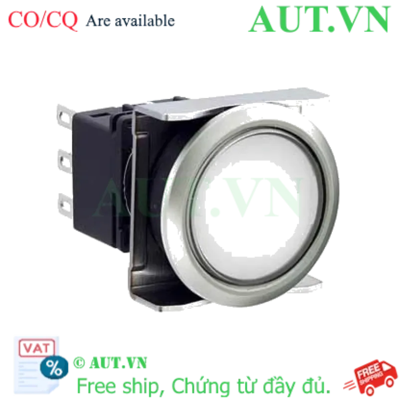 Ảnh của Nút nhấn nhả có đèn IDEC LBW6ML-M1T11VPW 5VDC D22 1NO+1NC (Trắng)