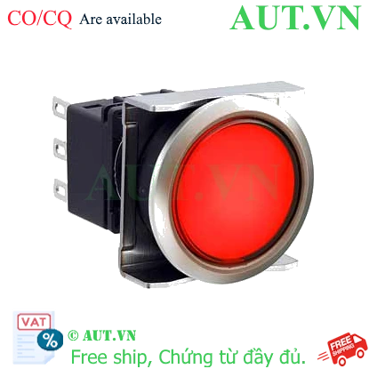 Ảnh của Nút nhấn nhả có đèn IDEC LBW6ML-M1T13R 12VAC/DC D22 1NO+1NC (Đỏ)