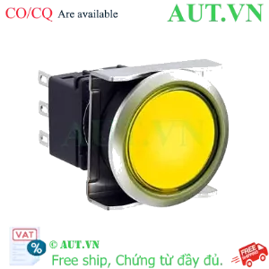 Ảnh của Nút nhấn nhả có đèn IDEC LBW6ML-M1T24Y 24VAC/DC D22 2NO+2NC (Vàng)