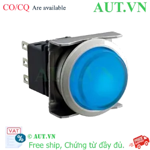 Ảnh của Nút nhấn nhả có đèn IDEC LBW6ML-M2T11S 5VDC D22 1NO+1NC (Xanh)