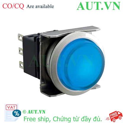 Ảnh của Nút nhấn nhả có đèn IDEC LBW6ML-M2T14S 24VAC/DC D22 1NO+1NC (Xanh)