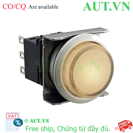 Ảnh của Nút nhấn nhả có đèn IDEC LBW6ML-M2T51PW 5VDC D22 1NO+1NC (Trắng)
