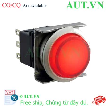 Ảnh của Nút nhấn nhả có đèn IDEC LBW6ML-M2T53R 12VAC/DC D22 1NO+1NC (Đỏ)