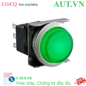 Ảnh của Nút nhấn nhả có đèn IDEC LBW6ML-M2T64G 24VAC/DC D22 2NO+2NC (Xanh)