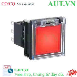 Ảnh của Nút nhấn nhả có đèn IDEC LBW7GL-M1T24R 24VAC/DC 2NO+2NC (Đỏ)