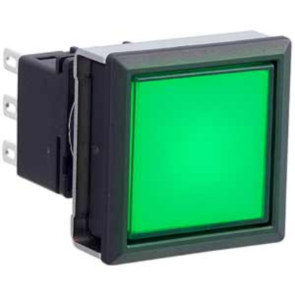 Ảnh của Nút nhấn nhả có đèn IDEC LBW7L-M1T24G 24VAC/DC 2NO+2NC (Xanh)