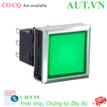 Ảnh của Nút nhấn nhả có đèn IDEC LBW7ML-M1T24G 24VAC/DC 2NO+2NC (Xanh)