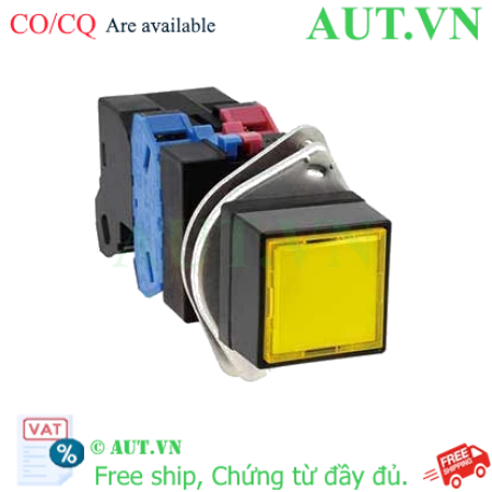 Ảnh của Nút nhấn nhả có đèn IDEC ULQS1B1622DNA 110VAC D25 2NO+2NC (Hổ phách)
