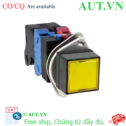 Ảnh của Nút nhấn nhả có đèn IDEC ULQS1B1622DNS 110VAC D25 2NO+2NC (Xanh)