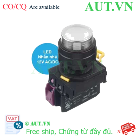 Ảnh của Nút nhấn nhả có đèn IDEC YW1L-M2E01Q3W 12VAC/DC D22 1NC (Trắng)