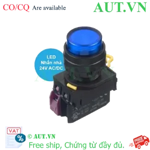 Ảnh của Nút nhấn nhả có đèn IDEC YW1L-M2E01Q4S 24VAC/DC D22 1NC (Xanh)