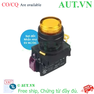 Ảnh của Nút nhấn nhả có đèn IDEC YW1L-M2E01Q5A 6VAC/DC D22 1NC (Hổ phách)