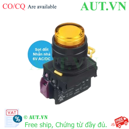 Ảnh của Nút nhấn nhả có đèn IDEC YW1L-M2E01Q5A 6VAC/DC D22 1NC (Hổ phách)