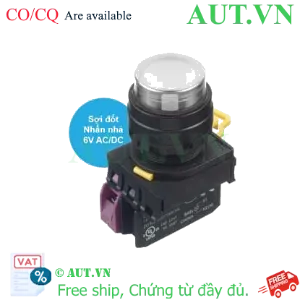 Ảnh của Nút nhấn nhả có đèn IDEC YW1L-M2E01Q5W 6VAC/DC D22 1NC (Trắng)