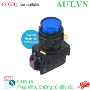 Ảnh của Nút nhấn nhả có đèn IDEC YW1L-M2E01Q6S 12VAC/DC D22 1NC (Xanh)