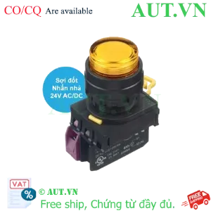 Ảnh của Nút nhấn nhả có đèn IDEC YW1L-M2E01Q7A 24VAC/DC D22 1NC (Hổ phách)