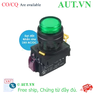 Ảnh của Nút nhấn nhả có đèn IDEC YW1L-M2E01Q7G 24VAC/DC D22 1NC (Xanh)
