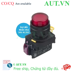 Ảnh của Nút nhấn nhả có đèn IDEC YW1L-M2E01Q7R 24VAC/DC D22 1NC (Đỏ)