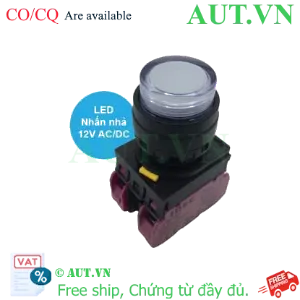 Ảnh của Nút nhấn nhả có đèn IDEC YW1L-M2E02Q3W 12VAC/DC D22 2NC (Trắng)