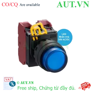 Ảnh của Nút nhấn nhả có đèn IDEC YW1L-M2E02Q4S 24VAC/DC D22 2NC (Xanh)