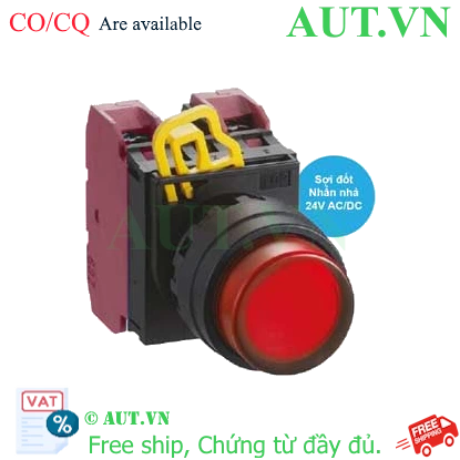 Ảnh của Nút nhấn nhả có đèn IDEC YW1L-M2E02Q7R 24VAC/DC D22 2NC (Đỏ)