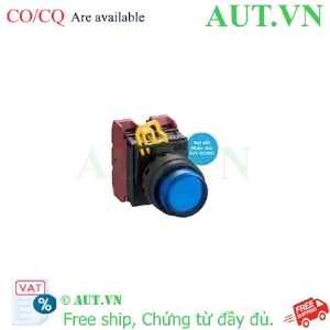 Ảnh của Nút nhấn nhả có đèn IDEC YW1L-M2E02Q7S 24VAC/DC D22 2NC (Xanh)