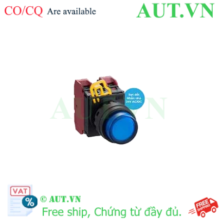 Ảnh của Nút nhấn nhả có đèn IDEC YW1L-M2E02Q7S 24VAC/DC D22 2NC (Xanh)