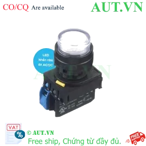 Ảnh của Nút nhấn nhả có đèn IDEC YW1L-M2E10Q2PW 6VAC/DC D22 1NO (Trắng)