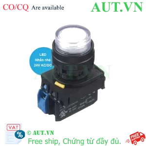 Ảnh của Nút nhấn nhả có đèn IDEC YW1L-M2E10Q4PW 24VAC/DC D22 1NO (Trắng)