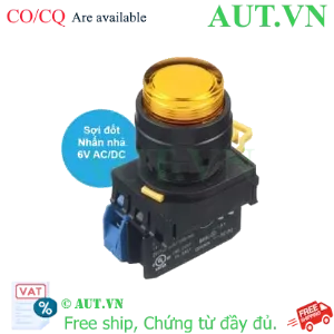 Ảnh của Nút nhấn nhả có đèn IDEC YW1L-M2E10Q5A 6VAC/DC D22 1NO (Hổ phách)