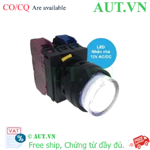 Ảnh của Nút nhấn nhả có đèn IDEC YW1L-M2E11Q3PW 12VAC/DC D22 1NO+1NC (Trắng)
