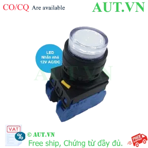 Ảnh của Nút nhấn nhả có đèn IDEC YW1L-M2E20Q3PW 12VAC/DC D22 2NO (Trắng)