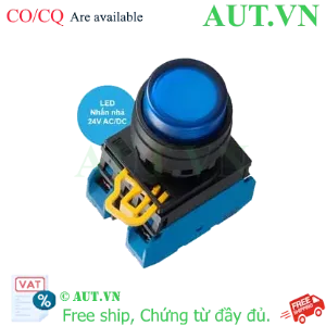 Ảnh của Nút nhấn nhả có đèn IDEC YW1L-M2E20Q4S 24VAC/DC D22 2NO (Xanh)