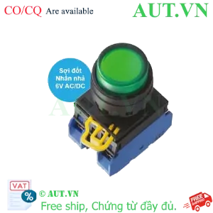 Ảnh của Nút nhấn nhả có đèn IDEC YW1L-M2E20Q5G 6VAC/DC D22 2NO (Xanh)