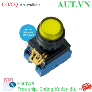 Ảnh của Nút nhấn nhả có đèn IDEC YW1L-M2E20Q6Y 12VAC/DC D22 2NO (Vàng)