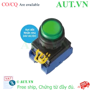 Ảnh của Nút nhấn nhả có đèn IDEC YW1L-M2E20Q7G 24VAC/DC D22 2NO (Xanh)