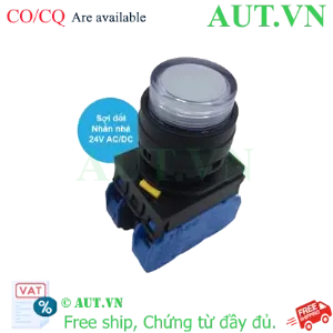 Ảnh của Nút nhấn nhả có đèn IDEC YW1L-M2E20Q7W 24VAC/DC D22 2NO (Trắng)