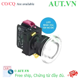 Ảnh của Nút nhấn nhả có đèn IDEC YW1L-M4E01Q3W 12VAC/DC D22 1NC (Trắng)