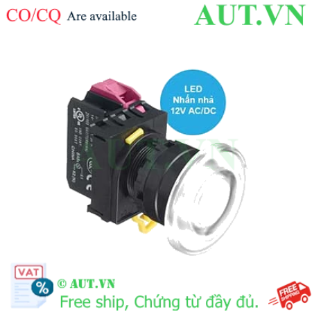 Ảnh của Nút nhấn nhả có đèn IDEC YW1L-M4E01Q3W 12VAC/DC D22 1NC (Trắng)