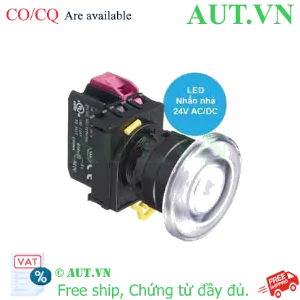 Ảnh của Nút nhấn nhả có đèn IDEC YW1L-M4E01Q4PW 24VAC/DC D22 1NC (Trắng)