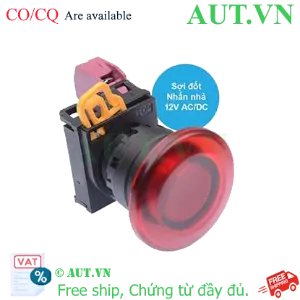 Ảnh của Nút nhấn nhả có đèn IDEC YW1L-M4E01Q6R 12VAC/DC D22 1NC (Đỏ)