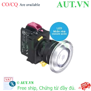 Ảnh của Nút nhấn nhả có đèn IDEC YW1L-M4E01QM3PW 220VAC D22 1NC (Trắng)