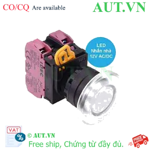 Ảnh của Nút nhấn nhả có đèn IDEC YW1L-M4E02Q3PW 12VAC/DC D22 2NC (Trắng)