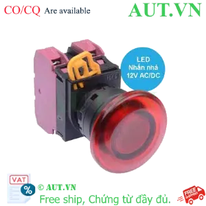 Ảnh của Nút nhấn nhả có đèn IDEC YW1L-M4E02Q3R 12VAC/DC D22 2NC (Đỏ)